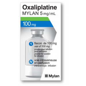 OXALIPLATIN MYLAN 100 MG / 20 ML ( OXALIPLATIN ) CONCENTRATE FOR DILUTION FOR IV INFUSION 20 ML VIAL